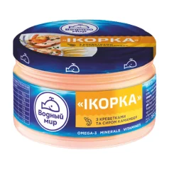 Ікорка з креветками та сиром камамбер Водний світ 160 г