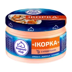 Ікорка з креветками Водний світ у скляній банці 160 г
