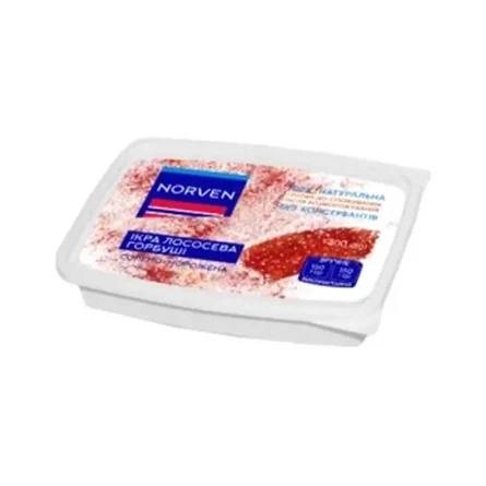 Ікра горбуші солено-морожена, 300 г, ТМ «Норвен»