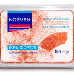 Ікра фореліІ солено-морожена, 180г Норвен