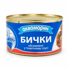 Бички у томатному соусі Аквамарин, банка 230 г