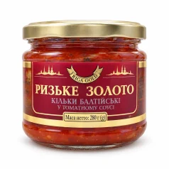 Кілька в томатному соусі Riga Gold, 280 г — рибні консерви