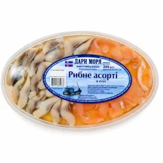 Рибне асорті з лосося та оселедця 200 г