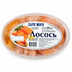 Шматочки лосося в олії 200 г